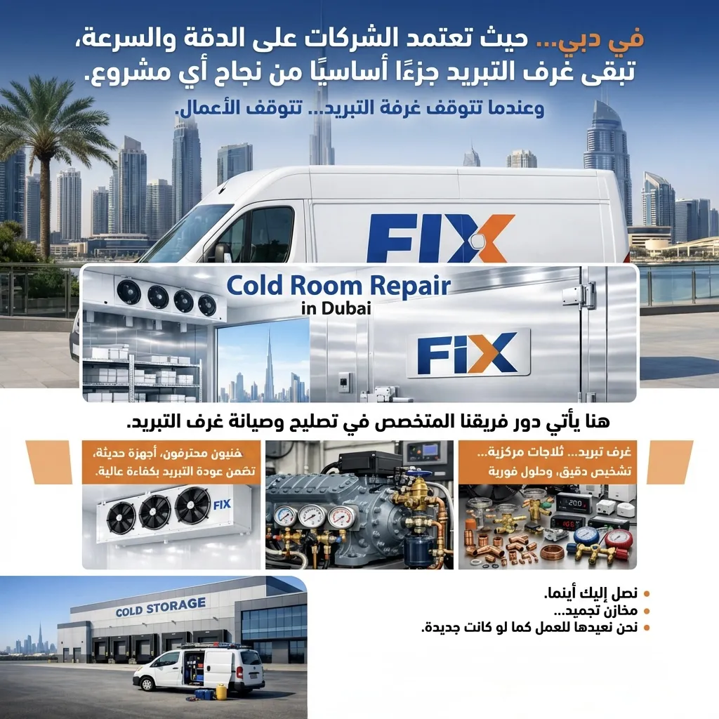 صيانة غرف تبريد وتجميد في دبي