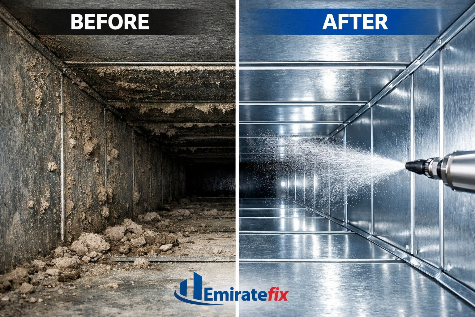 تنظيف وتعقيم دكت المكيفات في دبي