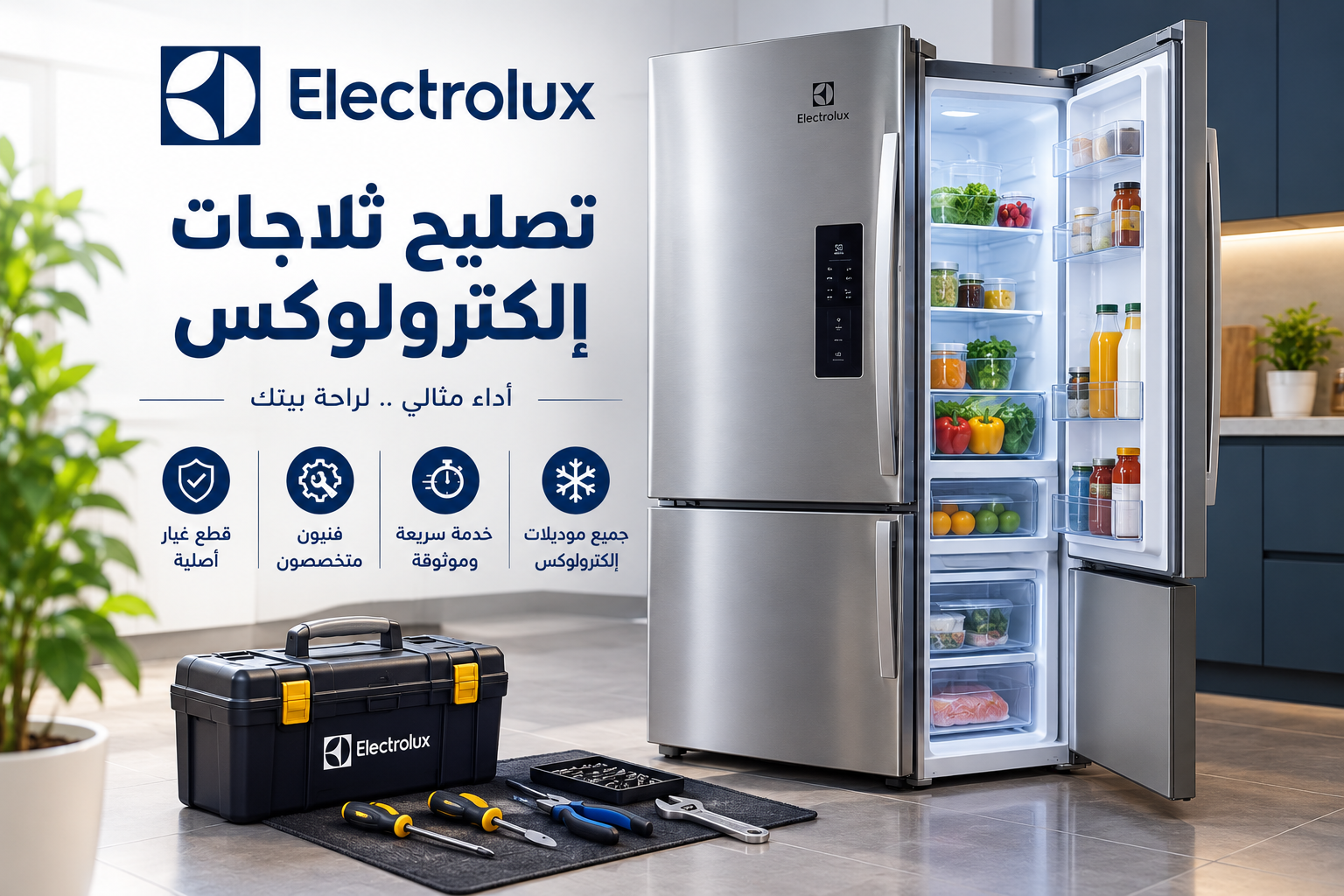 تصليح ثلاجات إلكترولوكس في دبي